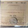 Image 1 : 1872H 5¢ ICCS MS60.  Well struck.