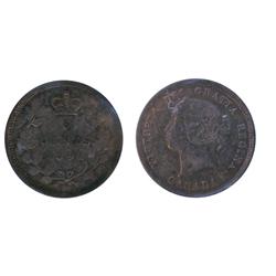 1894 5¢ ICCS MS64.  Intense golden shades. Scarce and very desirable coin.  Only 1 example finer.