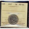 Image 1 : 1927 5¢ ICCS MS64