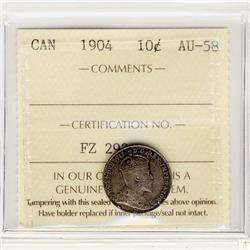 1904 10¢ ICCS AU58