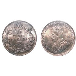 1928 10¢ ICCS MS66.  Solo highest graded by ICCS. Pristine lustre and tone.