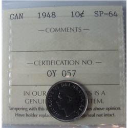 1948 10¢ ICCS SP64. Medium tone