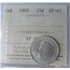 Image 1 : 1905 25¢ ICCS EF45.  Well struck white example.