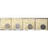 Image 1 : 1914, 1917, 1930, 1931 25¢ all ICCS EF40,  Lot of 4 coins,