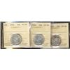 Image 1 : 1928, 1934, 1936 25¢ all ICCS VF30,  Lot of 3 coins,