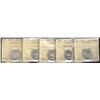 Image 1 : 1937, 1953SD, 1953LD, 1959, 1967, all ICCS MS64,  Lot of 5 coins,