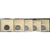 Image 1 : 1941, 1944. 1945, 1947, 1947 ML, all ICCS MS63,  Lot of 5 coins,