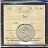 Image 1 : 1947 25¢ Dot ICCS MS62 lightly toned.  Popular and possibly underrated.