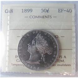 1899 50¢ ICCS EF40.