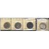 Image 1 : 1937, 1941, 1945, 1957 50¢ all ICCS MS63,  Lot of 4 coins,