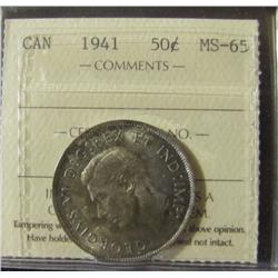 1941 50¢ ICCS MS65.  Spotty autumn shades.