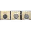 Image 1 : 1944  Near 4, 1945, 1978 RB 50¢ all ICCS MS63,  Lot of 3 coins,