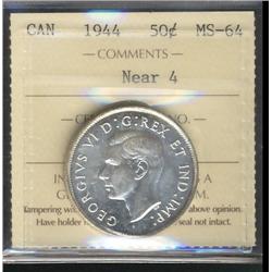 1944 Near 4 50¢ ICCS MS64