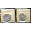 Image 1 : 1945, 1956 50¢ both ICCS MS64