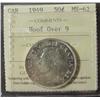 Image 1 : 1949 50¢ Hoof over 9 ICCS MS62.  Tough variety to find in MS.