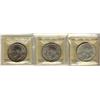 Image 1 : 1936, 1937, 1938 $1 all ICCS AU58,  Lot of 3 coins,