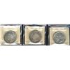Image 1 : 1950, 1951, 1952 WL $1 all ICCS MS64,  Lot of 3 coins,