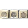 Image 1 : 1962, 1966 Large Beads, 1967 $1 all ICCS MS64,  Lot of 3 coins,