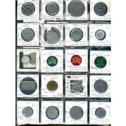 Manitoba. Various dairy and merchant tokens from the following locals: Altona, Brandon, Brunkild, Ca