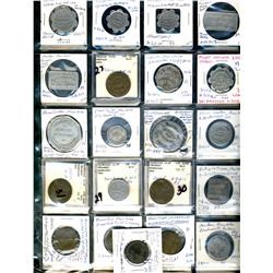 Manitoba. Various dairy and merchant tokens from the following locals: Manitou, Minnedosa, Morden, N