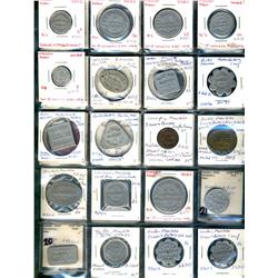 Manitoba. Various dairy and merchant tokens from the following locals: Reston, Rosenfeld, Selkirk, S