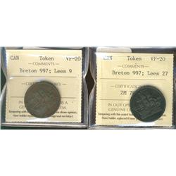 BR:997 CH: Lees 9  and Lees 27,  Both ICCS VF20