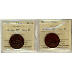 BR: 997 Lees 12, Lees 24, both ICCS VF20,