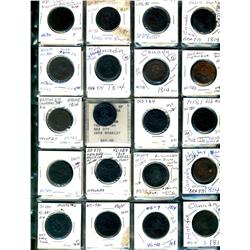 Nova scotia.  Breton 879, 880, 881, 882, 883, 884. Grades vary from Good to VF.  Should be viewed. (