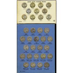 U.S.A. Coinage.  Lot includes 1938-1961 5¢ set complete in Blue whitman holder Good to Fine.  Also i