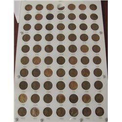 U.S.A. Lincoln 1¢ Set.  1909-1934 1¢ complete excluding only the 1909S VDB.  69 coins in all.  House