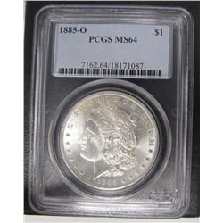 U.S.A 1885-O $1 PCGS MS64