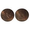 Image 1 : Error 1977 1¢.  Struck on foreign copper planchet. 1,9 gr  UNC. 