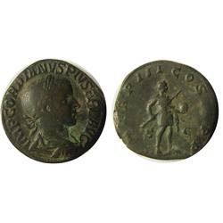 Ancient, Gordian III AE Sestertius. 240 AD. IMP GORDIANVS PIVS FEL AVG, laureate, draped & cuirassed
