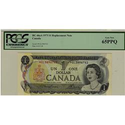 1973 $1 BC-46aA #*GL3896742 PCGS UNC65PPQ.