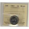 Image 1 : 1963 5¢ ICCS MS65.