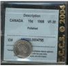 Image 1 : 1908 10¢ CCCS VF30 Polished.