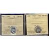 Image 1 : 1947 & 1948 10¢ ICCS MS63.  Lot of 2 blast white coins.