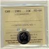 Image 1 : 1981 10¢ ICCS MS66.  Solo 1 listed in POP report.