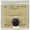 Image 1 : 1992 10¢ ICCS MS66.  Just 4 listed in POP report.