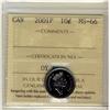 Image 1 : 2001P 10¢ ICCS MS66.