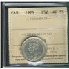 Image 1 : 1929 25¢ ICCS AU55.  