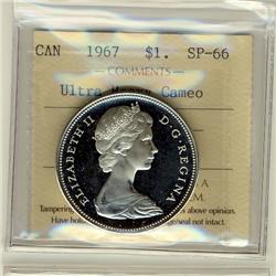 1967 $1 SP66 Ultra Heavy Cameo White.