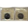 Image 1 : 1970 & 1991 50¢ ICCS MS65.  Lot of 2 coins.