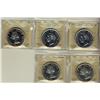 Image 1 : 1949 $1 MS64(2), 1961 & 1962 PL65 and 1963 PL64 $1.  Lot of 5 ICCS graded coins.