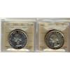 Image 1 : 1953 NSF Cameo $1 MS63 & SF MS64.  Lot of 2 ICCS graded coins.