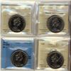 Image 1 : 1968 $1 EWL MS63, EWL MS64, DHL #2 MS64, all three ICCS graded and 1968 Dbl Date CCCS MS64.  Lot of 