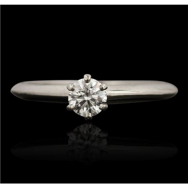 Reserve - Tiffany & Co Platinum 0.31ct Diamond Solitaire Ring A7491