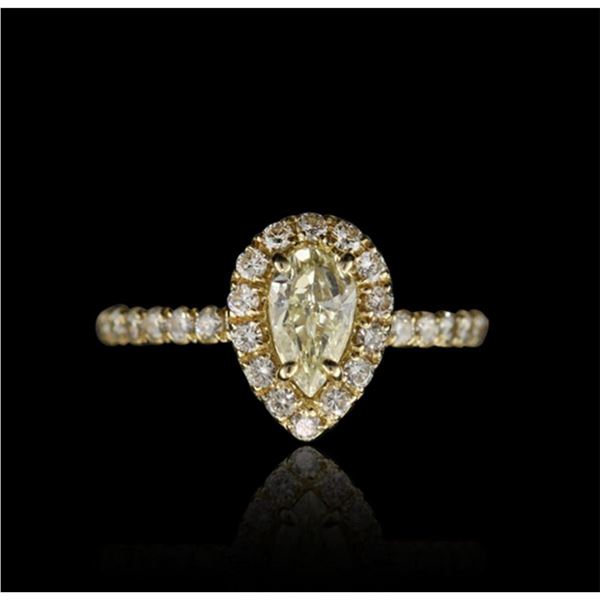 Group - 14KT Yellow Gold 0.89ctw Diamond Unity Ring A4071