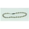 Image 1 : A Lot - Cultured Pearl Bracelet with 14KT White Gold Clasp GD187
