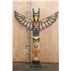 Image 1 : Hand-carved and Hand Painted Northwest Coast Old Tribal Eagle TOTEM